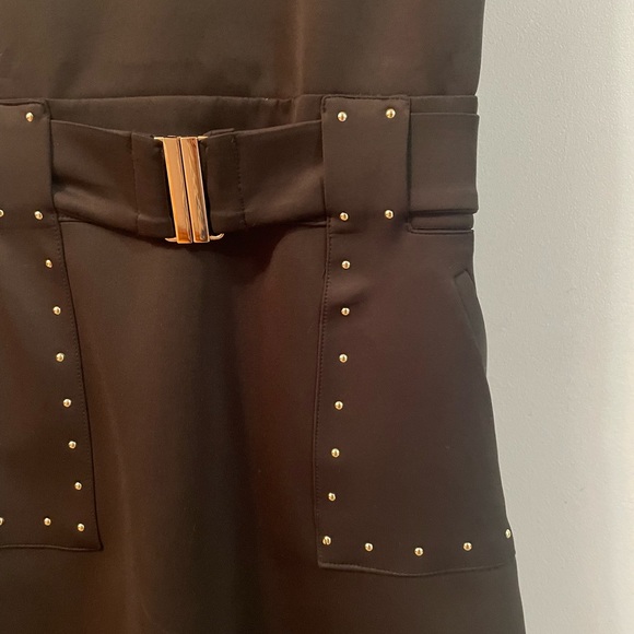 Marciano black dress with belt. Size small. - Picture 7 of 8